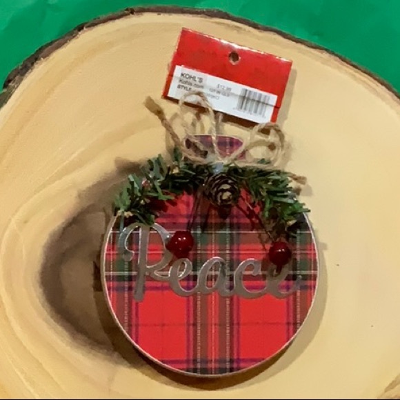 Two wooden Christmas tree ornaments - Picture 2 of 3